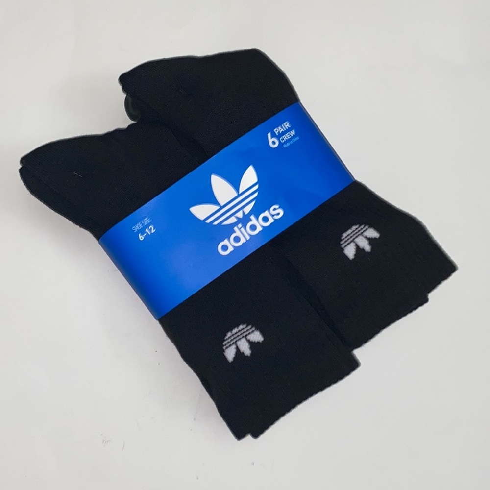 Adidas trefoil crew socks